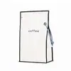 Bolsas de Empaque para Café y Té con Sello de Ocho Lados, Bolsas Auto-Soportantes Auto-Sellantes Personalizadas de Grado Alimenticio con Cordón para Colgar y Cierre, Bolsas Compuestas con Impresión