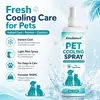 Kineshinex Spray Refrescante de Verano para Mascotas 100ml Refrescante y Cómodo después de Actividades al Aire Libre para Gatos y Perros