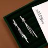 Pendientes de plata de ley 925 con diseño de flores frescas y dulces, de alta gama y ligeros, con diseño de mariposa Mori, joyería que combina con todo.