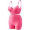 Conjunto de Ropa Interior Transfronterizo Espalda Descubierta Espalda Bonita para Mujer Calzoncillos tipo Boxer Conjunto de Sujetador Deportivo para Correr Yoga Sin Aros Venta al por Mayor