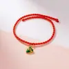 2026 Nuevo Modelo Festival del Bote del Dragón Pulsera de Cuerda Colorida Joyería Aleación Zongzi Bebé Tejido Pareja Pulsera de Hilo de Colores Venta al por Mayor