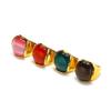 Anillo de Acero de Titanio para Hombre y Mujer con Piedra Ojo de Gato Grande Exagerado Simple de Moda Estilo Ins Europeo y Americano Niche Anillo de Moda de Alta Gama