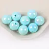Cuentas Redondas Acrílicas Redondas de 8-16 mm Cuentas Sueltas Cuentas Chapadas Color Macarrón Cadena de Teléfono Móvil DIY Pulsera Joyería Accesorios para Ensartar