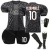 2324 Paris II uniforme de fútbol de visitante No. 7 mbap Jersey 19 Li gangren 10 Deng Belai ropa deportiva