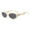 Gafas de Sol Ovaladas Estilo Ojo de Gato de Gama Alta Estilo Coreano para Mujer, Estilo Y2K Chica Caliente Verano Estilo Callejero Gafas de Sol con Protección Solar