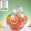 Botella de vidrio para licor infusionado con grifo, barril de cerveza, refrigerador de bebidas de té de frutas, jarra de agua fría, popular contenedor de cola para jugo