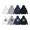 Comercio Exterior Dropshipping Marca Europea y Americana Nueva Tendencia Estampado de Letras Sudadera Unisex con Capucha Abierta