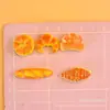 Mini Pão de Resina Acessórios DIY Cola Creme Adesivos de Brinquedo Comestíveis Presilha de Cabelo Crocs Materiais Decorativos Artesanais