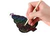 Marcadores Navideños DIY Hechos a Mano, Papel Rascable Colorido con Forma Especial, Decoración Navideña para Niños Pinturas Rascables al por Mayor