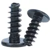 Tornillos Cb de Acero Inoxidable 201 con Cabeza Delgada, Chapado en Zinc Negro, Tornillos Autorroscantes de Cabeza Plana Grande, Sujetadores para Cajas de Equipos Electrónicos