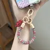 Cable de teléfono, correa para teléfono móvil, cordón de cristal, colgante pequeño, decoración de accesorio para teléfono, correa para teléfono móvil, correa antipérdida, cordón de silicona