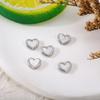 Decoraciones para Uñas Estilo Nuevo Corazón de Nácar con Estrella de Cinco Puntas y Luna con Borde Metálico para Decoración de Uñas Venta al por Mayor Estilo Ins