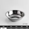 Bacia de aço inoxidável para lavar vegetais, de grau alimentício, conjunto doméstico de 6 peças para amassar massa e bater ovos, bacia grande, bacia de sopa comercial extra-grossa, cor sólida pintada à mão
