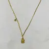 Collar de Conejo de Rebajas Más Vendido para Mujer, Nuevo Modelo 2022, Color Dorado 18K, Zodiaco del Año del Conejo, No se Desvanece, Versátil