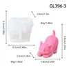 Cinco Tipos de Moldes de Silicona para Gatos 3D Combinados, Lindos Gatitos para DIY Aromaterapia, Yeso, Fondant, Pasteles en Stock