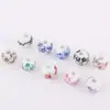 Cuentas de Cerámica Cuentas Sueltas No. 5 Accesorios de Nudo Chino Pulsera Accesorios para Joyería DIY Cuentas de Porcelana Azul y Blanca Cuentas con Calcomanía 10 mm