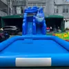 Resbaladilla de Agua Inflable para Exteriores Temática de Tiburón con Piscina Equipo de Juego Acuático para Niños