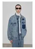 Chaqueta Guapa Piqué Primavera y Otoño 2025 Hombres ins Marca de Tendencia High Street Estilo Hong Kong Estilo Japonés Harajuku Tendencia Coreana Chaqueta Holgada