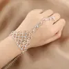Nova Moda Pulseira Anel de Diamantes Uma Corrente Pulseira de Dança Latina Moda Tendência Mulheres Mix and Match Pulseira 998#