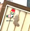 142 Colgantes de Navidad Colgantes de Aleación con Gota de Aceite Accesorios para Joyería DIY Colgante de Papá Noel Muñeco de Nieve Campana