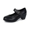 Venta directa de fábrica de zapatos de baile al por mayor, zapatos de baile cuadrados modernos de cabeza redonda, zapatos de madre para damas, productos transfronterizos 2025