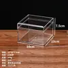 Caja de Almacenamiento Transparente en Stock Caja de Plástico Acrílico Caja Cuadrada Caja de Regalo de Flores Caja de Empaque de Alimentos Lote Pequeño