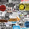 300 Adesivos Divertidos de Pegadinha Meme Grafite Transfronteiriço Suitcase Suitcase Caneca de Água Impermeável Transfronteiriço