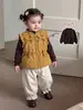 Casaco de algodão de inverno para menina, capa de Natal para bebê de um ano, top fofo e felpudo, roupas de inverno para crianças