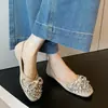Nuevos Zapatos Planos con Pedrería Estilo Francés Otoño 2026 para Mujer, Punta Fina, Modernos para el Trabajo, Zapatos Elegantes y Versátiles para Mujer N1368-17