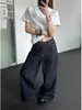 Nuevos Jeans Retro Americanos de Pierna Recta Suelta con Caída para Mujer cleanfit Pantalones Casuales de Pierna Ancha ins
