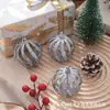 2026 Nova Venda Cruzada Mais Vendida Bola de Natal Oca com Glitter Pingente de Decoração de Árvore de Natal Decoração Festiva Arranjo de Local