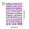 Calcomanías del Alfabeto Inglés de 0.5 Pulgadas Tamaño Pequeño Guka Decoración de Tarjeta de Felicitación Material para Manualidades Calcomanías del Alfabeto para Álbum de Recortes