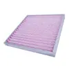 Marco de aluminio F8 filtro plegable primario aire acondicionado gabinete de aire rosa filtro intermedio plegable purificador de aire