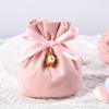 Bolsa de Dulces de Terciopelo para Boda Caja de Dulces de Tela de Terciopelo Caja de Dulces Acompañante para Boda China-Europea Bolsa de Regalo al por Mayor