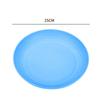 Plato grande engrosado de paja de trigo de 25 cm, plato resistente a caídas, plato grande para aperitivos de frutas para el hogar, plato para esparcir huesos
