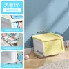 Caixa de armazenamento de brinquedos e livros infantil de hipopótamo de desenho animado, mesa de estudante com abertura frontal e tampa basculante, caixa de armazenamento de lanches de grande capacidade