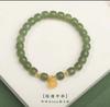Pulsera de Loto de Jade Hetian Natural de Xinjiang Genuina Jadeíta de Agua Clara Cuenta Modelo Nuevo 2025 Pulsera para Mujer