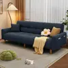 Sofá de cuero resistente a los arañazos de gato para salas de estar pequeñas, multifuncional, plegable, adecuado para apartamentos de alquiler, diseño simple