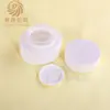 Em estoque conjuntos de frascos de vidro redondos e chatos de 30-150ml, frasco de loção de 100ml, frasco de creme de 20g/50g, frascos vazios para skincare