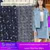 Roupa de Saia Jeans Rasgada com Lantejoulas Europeia e Americana Nova Coleção Primavera & Outono 2022 Jeans Bordado com Lantejoulas Tecido de Moda