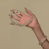 Collar de Cadena para Clavícula Estilo Palacio Retro con Flor Hueca de Pedrería, Borla de Gota de Agua, Conjunto de Accesorios de Moda de Lujo Nicho
