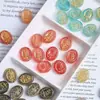 Miçangas de Vidro Rosa Tcheco com Furo Acessórios Artesanais DIY Pulseira Colar Material para Miçangas Acessórios de Joalheria Atacado