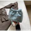 Bolso Cubo con Lazo Estilo Ballet para Mujer 2024 Nuevo Verano Bolso de Cadena Súper Popular Bolso de Hombro para Mujer
