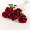 Flor de Rosa Artificial Individual para Decoración del Hogar, Boda, Regalo de San Valentín, Flores Artificiales al por Mayor, Productos Terminados Hechos a Mano