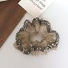 Celebridade da Internet Avançada Luxo Leve Organza Strass Anel de Colon Corda de Cabelo Cauda de Pato Elástico Alto Tendão de Borracha Corda de Cabelo Acessórios de Cabelo