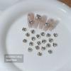 Venta al por mayor de joyas de uñas con diamantes, tamaño pequeño, pila de diamantes, producto terminado, celebridad de Internet, súper flash, blanco, mini pila de diamantes, bola de diamante, accesorios para taladro de uñas