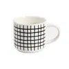 Caneca de Água Cerâmica Estilo Ins de Aparência Sofisticada, Copo Empilhável para Café, Caneca de Leite, Caneca Doméstica de Grande Capacidade, Pintada à Mão