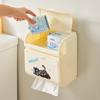 Caja de Pañuelos para Pared de Baño, Caja de Papel Higiénico de Aspecto Elegante, Caja para Toallas de Papel, Caja de Almacenamiento para Baño Montada en Pared