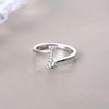 Anillo de Plata de Ley S925 con Letra Moda Elegante Lujo Accesible Diseño de Nicho Dedo Índice 2022 Nuevo Estilo Caliente de Moda