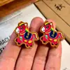 Accesorio DIY de Talla Antigua en Madera de Durazno para la Riqueza, Colgante de Cadena para Teléfono del Caballo del Zodiaco, Adorno Colgante para Bolso